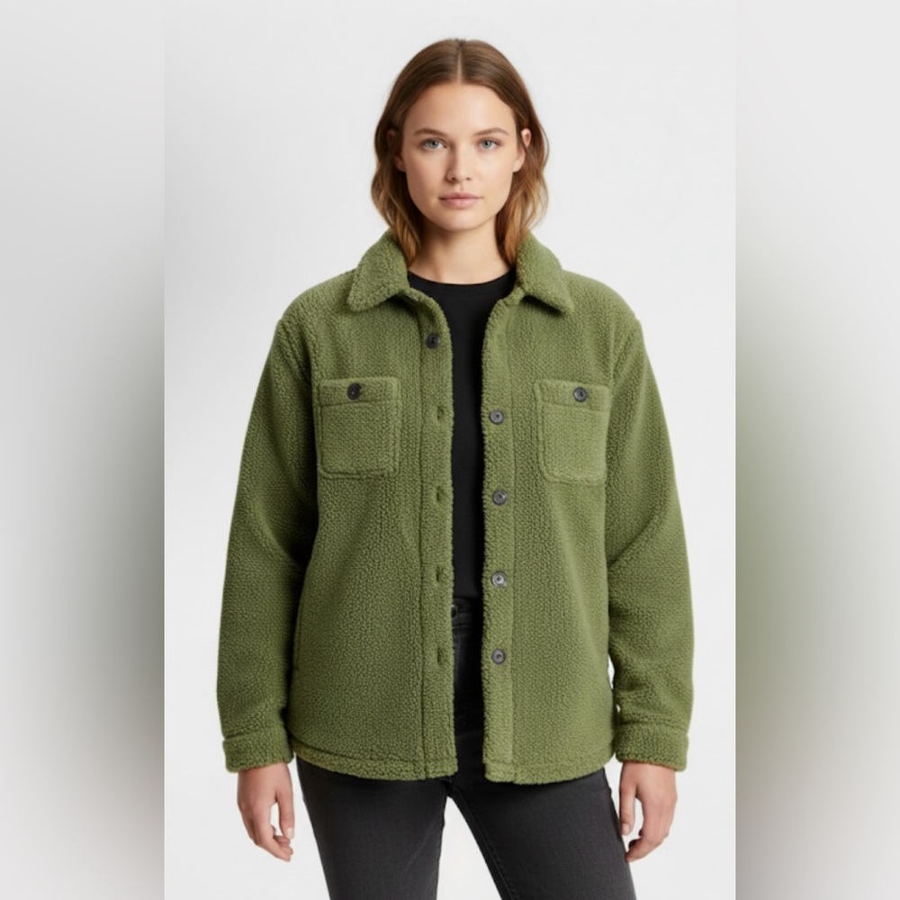 Goodfellow & Co women’s Vintage High Pile Full Button Jacket nwot